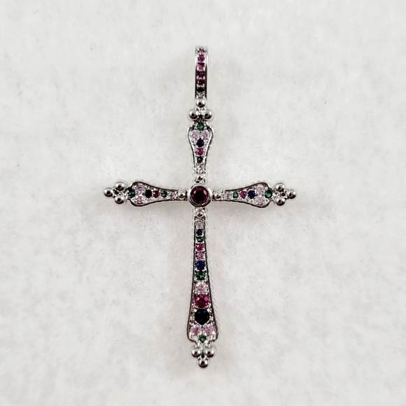 Sterling Silver Cross Pendant - Picture 2 of 8